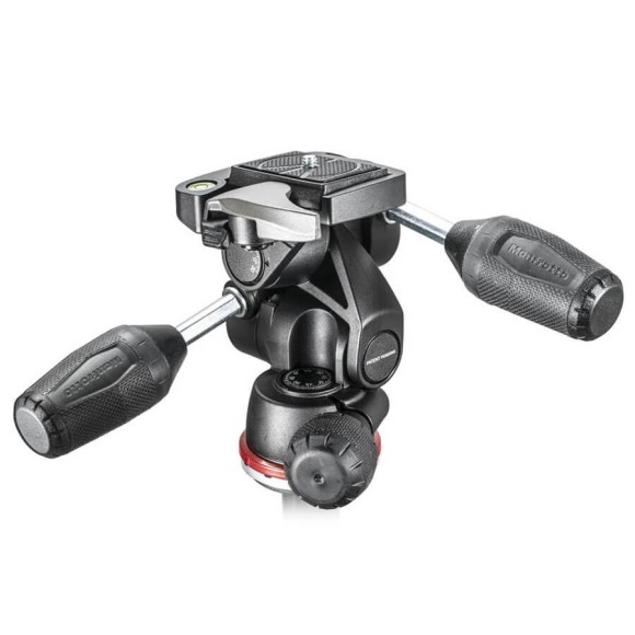 Manfrotto MH804-3W Three way Tripod head with RC2 quick Release plate